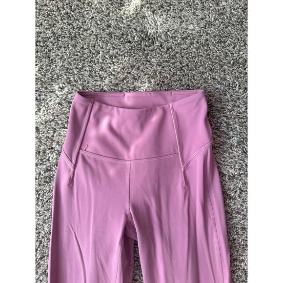 NWOT Lululemon Groove High-Rise Split-Hem Flared Pant Nulu Velvet Dust Size 2 - Picture 8 of 12